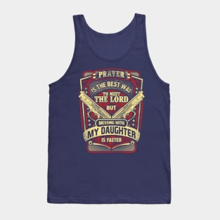 Gun Enthusiast Dad of Daughter Tank Top